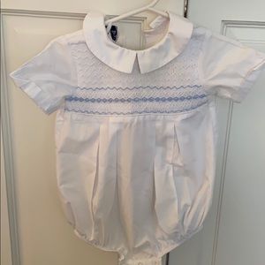 The Bailey Boys size 3 mo smocked onesie